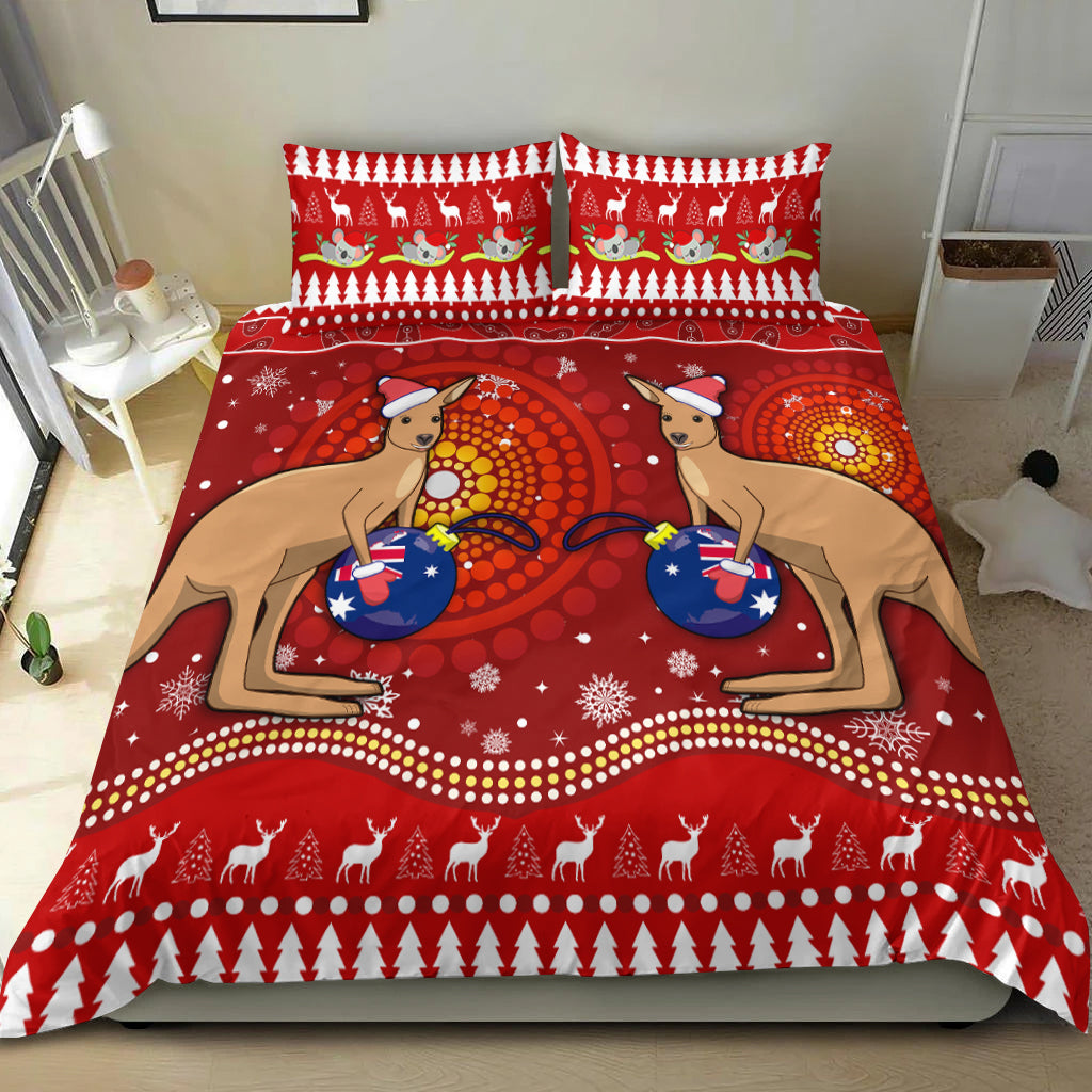 australia-christmas-bedding-set-aboriginal-kangaroo