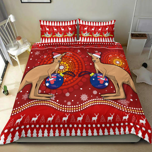 australia-christmas-bedding-set-aboriginal-kangaroo