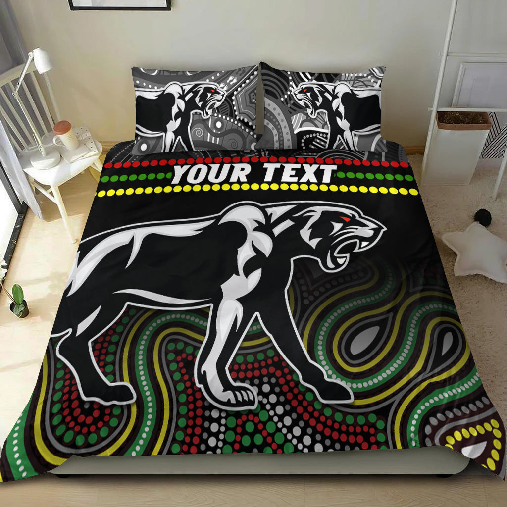 custom-personalised-panthers-indigenous-bedding-set-premiers-penrith-champion