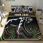 custom-personalised-panthers-indigenous-bedding-set-premiers-penrith-champion