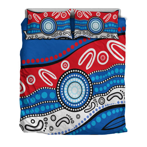 custom-personalised-bulldogs-indigenous-bedding-set-western