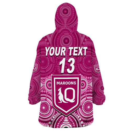 custom-text-and-number-maroons-rugby-wearable-blanket-hoodie-aboriginal-queensland-origin-lt13