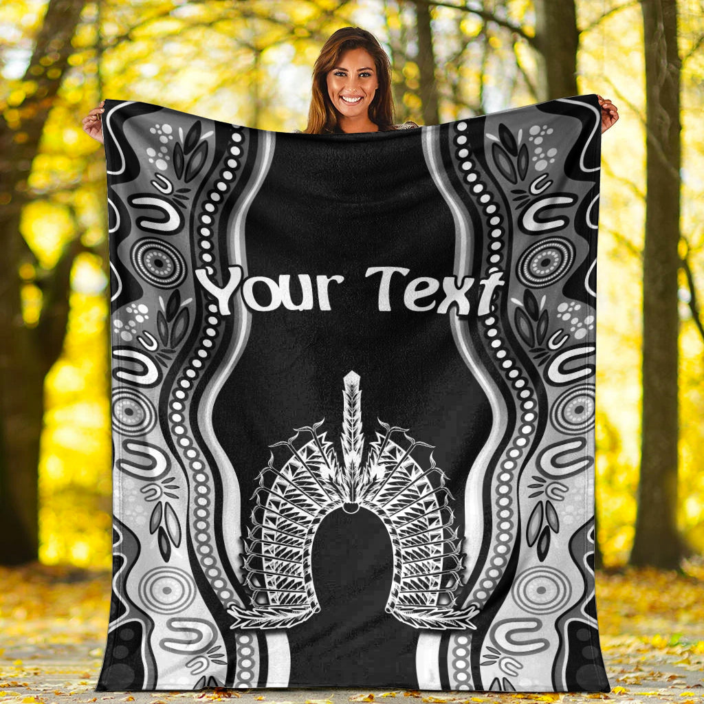 custom-personalised-torres-strait-islands-premium-blanket-the-dhari-mix-aboriginal-turtle-version-black-02