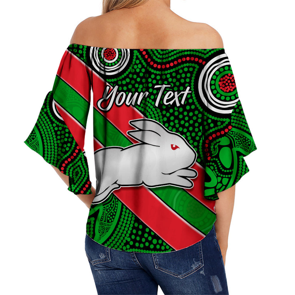 custom-personalised-rabbitohs-indigenous-off-shoulder-waist-wrap-top-brave