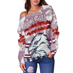 Sea Eagles Anzac Day Women Off Shoulder Sweater Proud Soldiers Lest We Forget Ver.02 LT13
