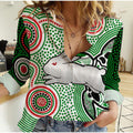 custom-personalised-rabbitohs-indigenous-women-casual-shirt-simple-white