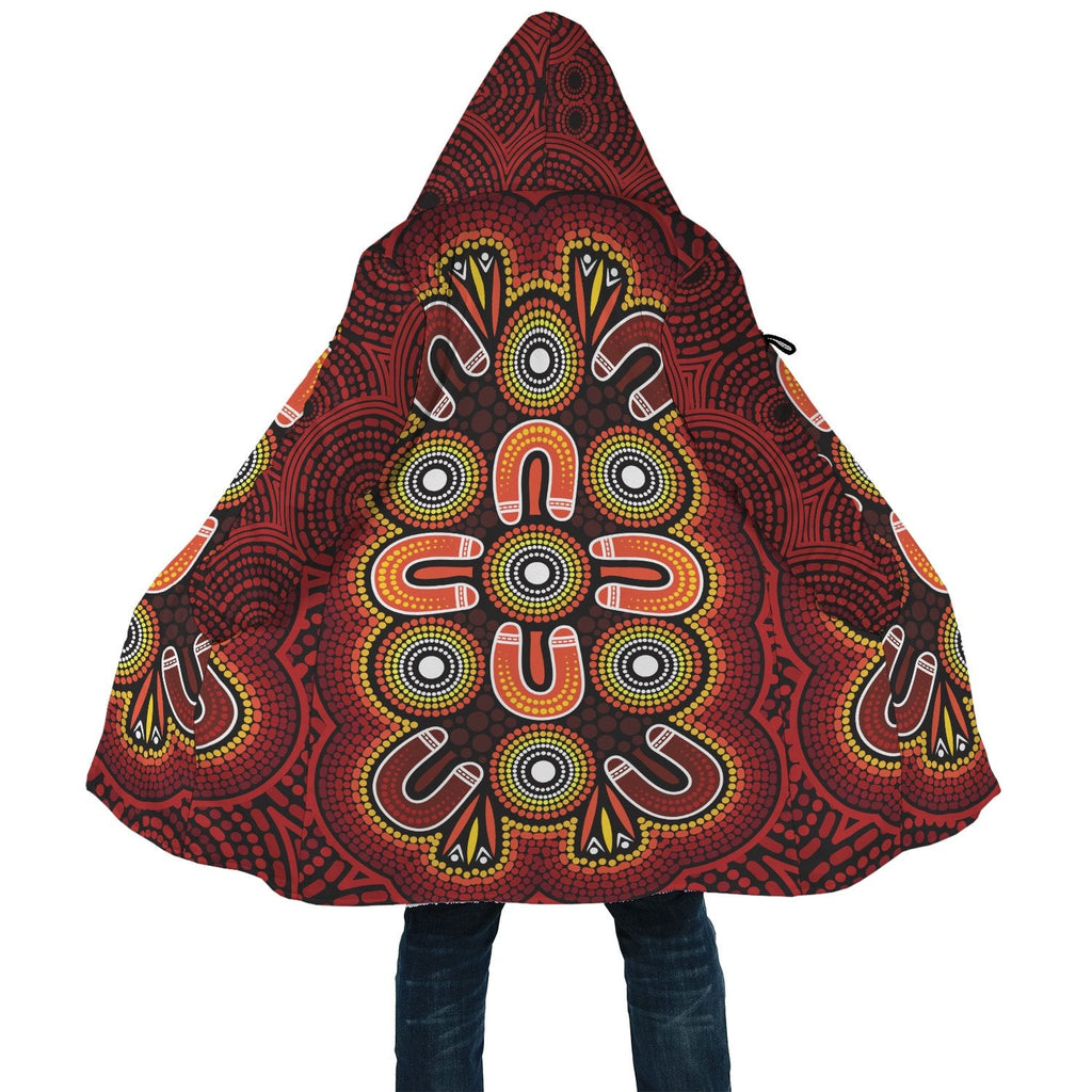 aboriginal-cloak-aboriginal-dot-painting-flowers-style