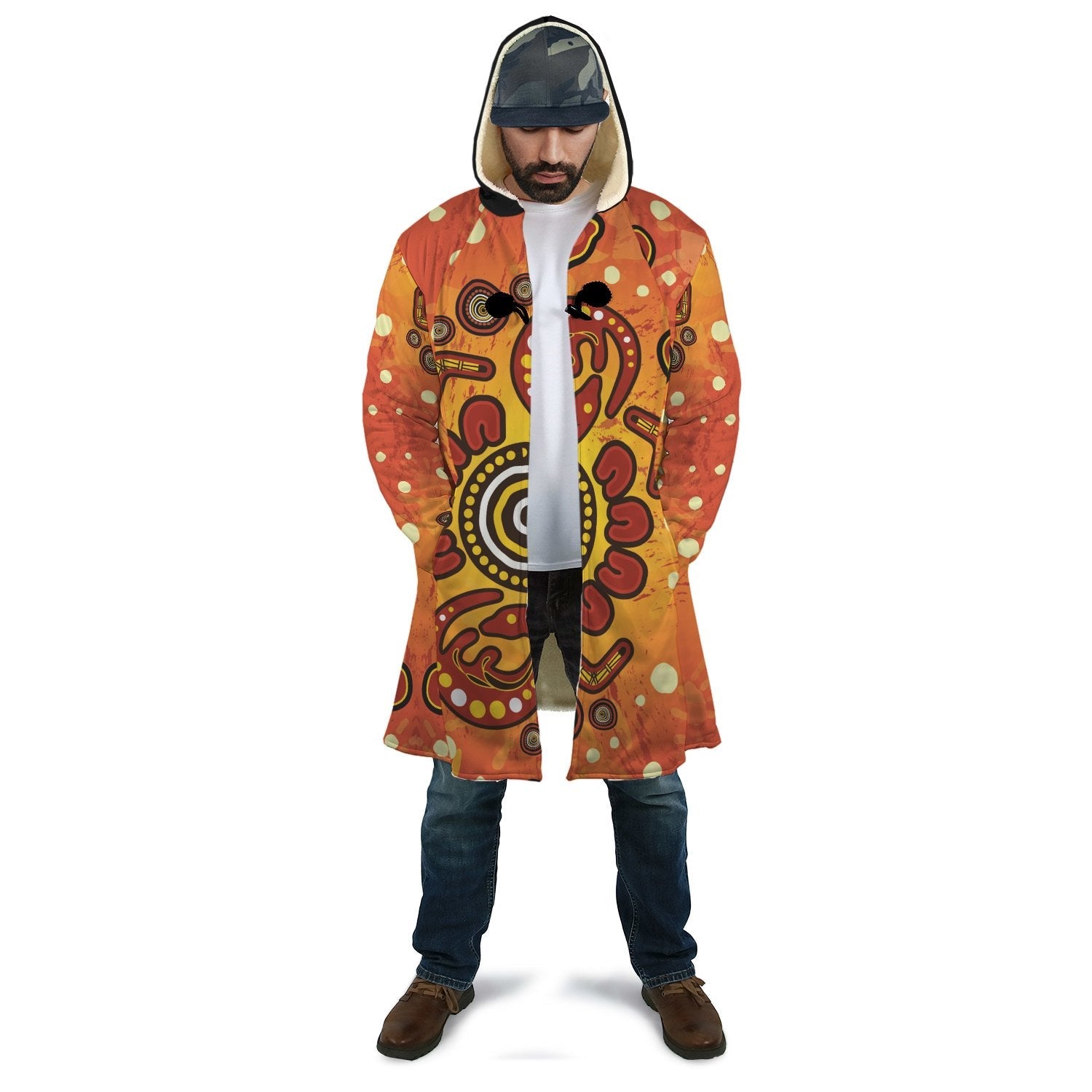 aboriginal-cloak-baby-kangaroo-and-dot-painting-patterns