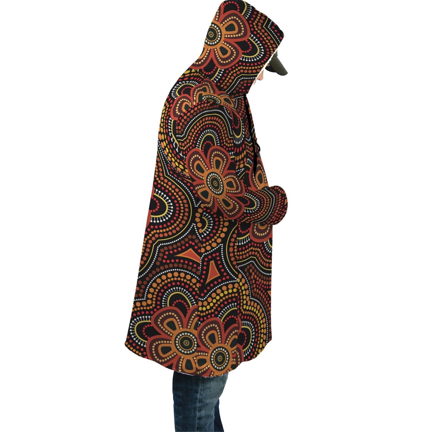 aboriginal-cloak-aboriginal-dot-painting-flowers-style-ver02