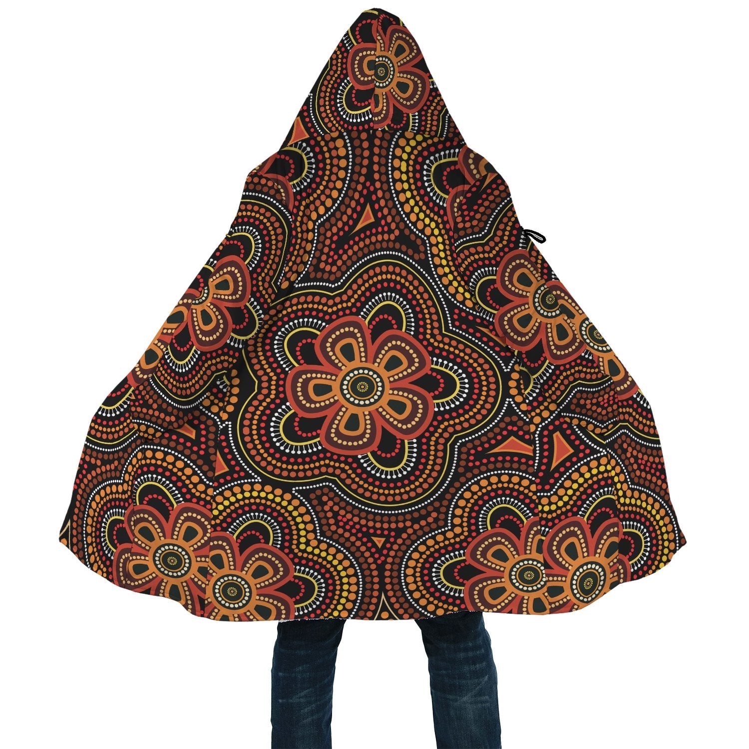 aboriginal-cloak-aboriginal-dot-painting-flowers-style-ver02