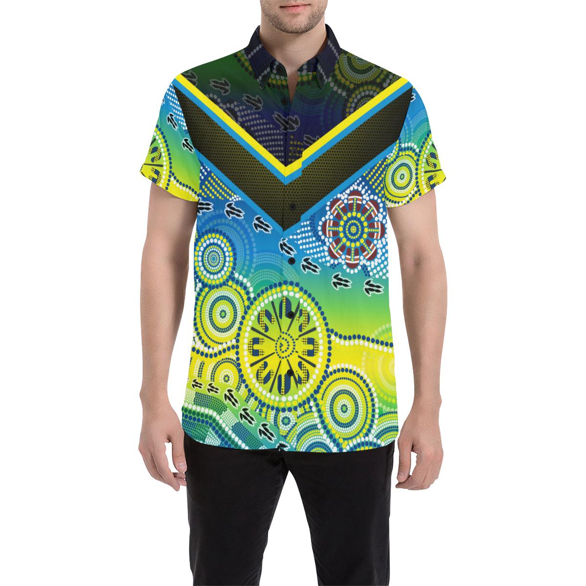 aboriginal-short-sleeve-shirt-dot-painting-indigenous-circle-patterns