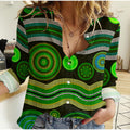women-casual-shirt-aboriginal-dot-unique-style-green