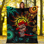 NAIDOC Week 2022 Aboriginal Art Unique Blanket - LT12