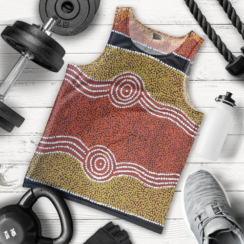 men-tank-aboriginal-dot-style