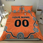 custom-personalised-brisbane-roar-bedding-set-indigenous-dot-painting-art