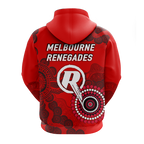 Melbourne Renegades Aboriginal Art Cricket 2022 Hoodie - LT12