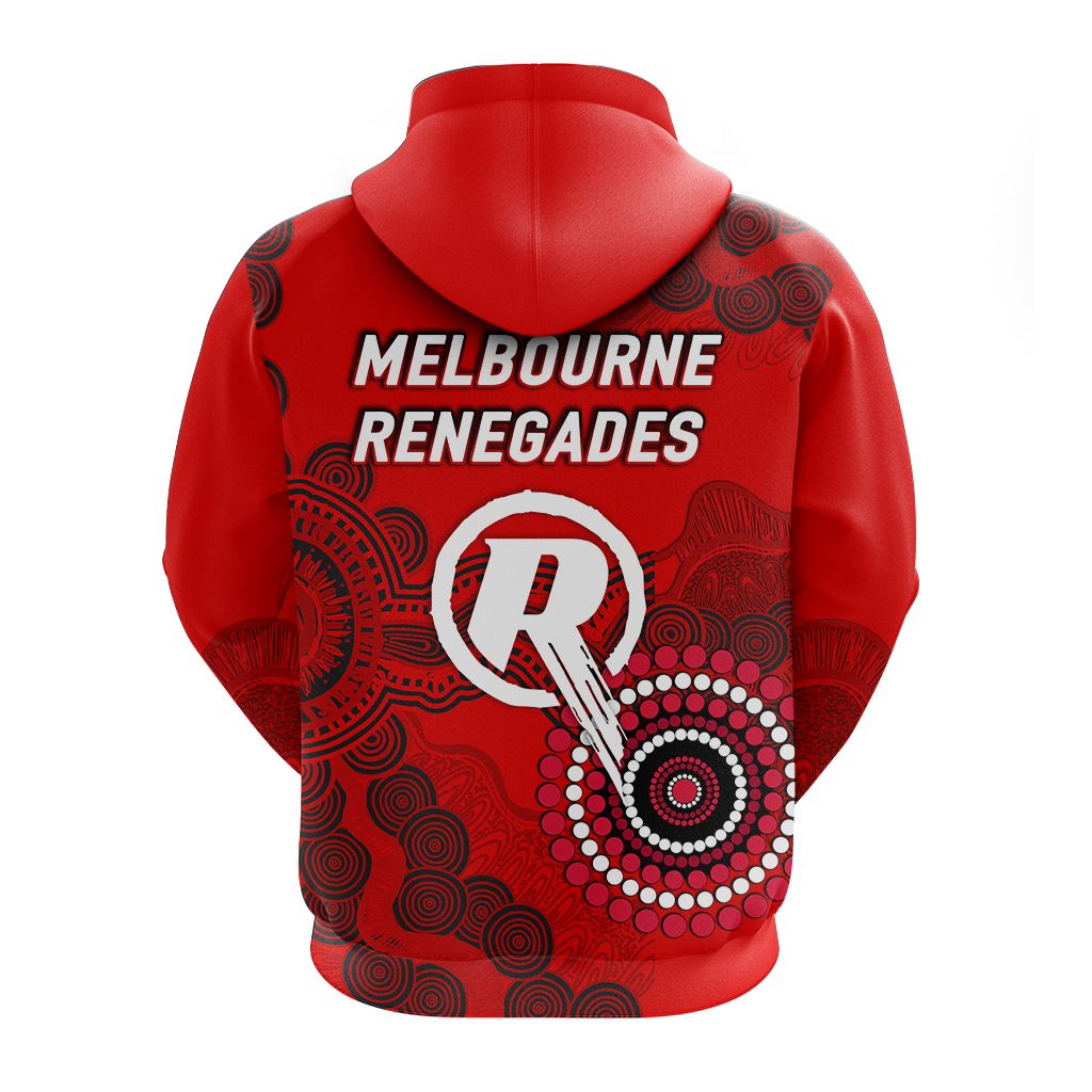 Melbourne Renegades Aboriginal Art Cricket 2022 Hoodie - LT12
