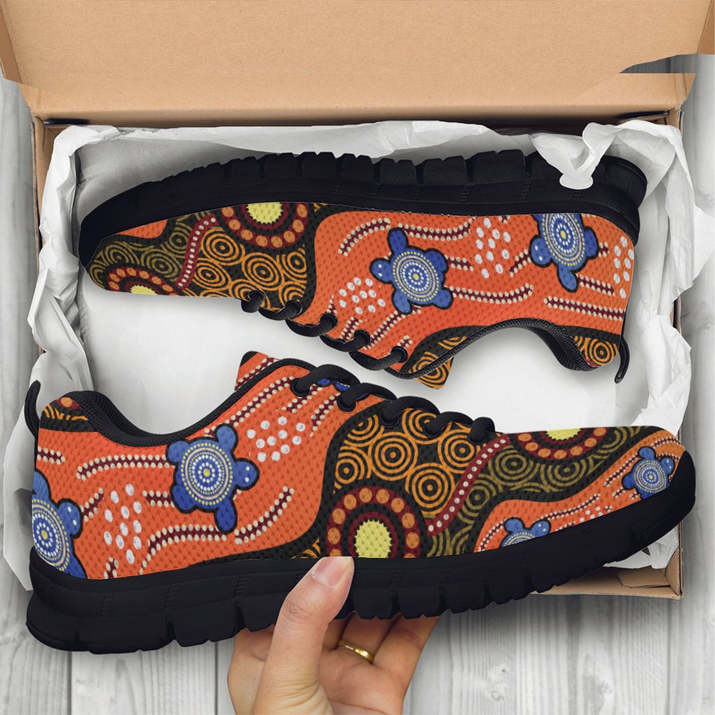 sneaker-aboriginal-dot-unique-style-turtle