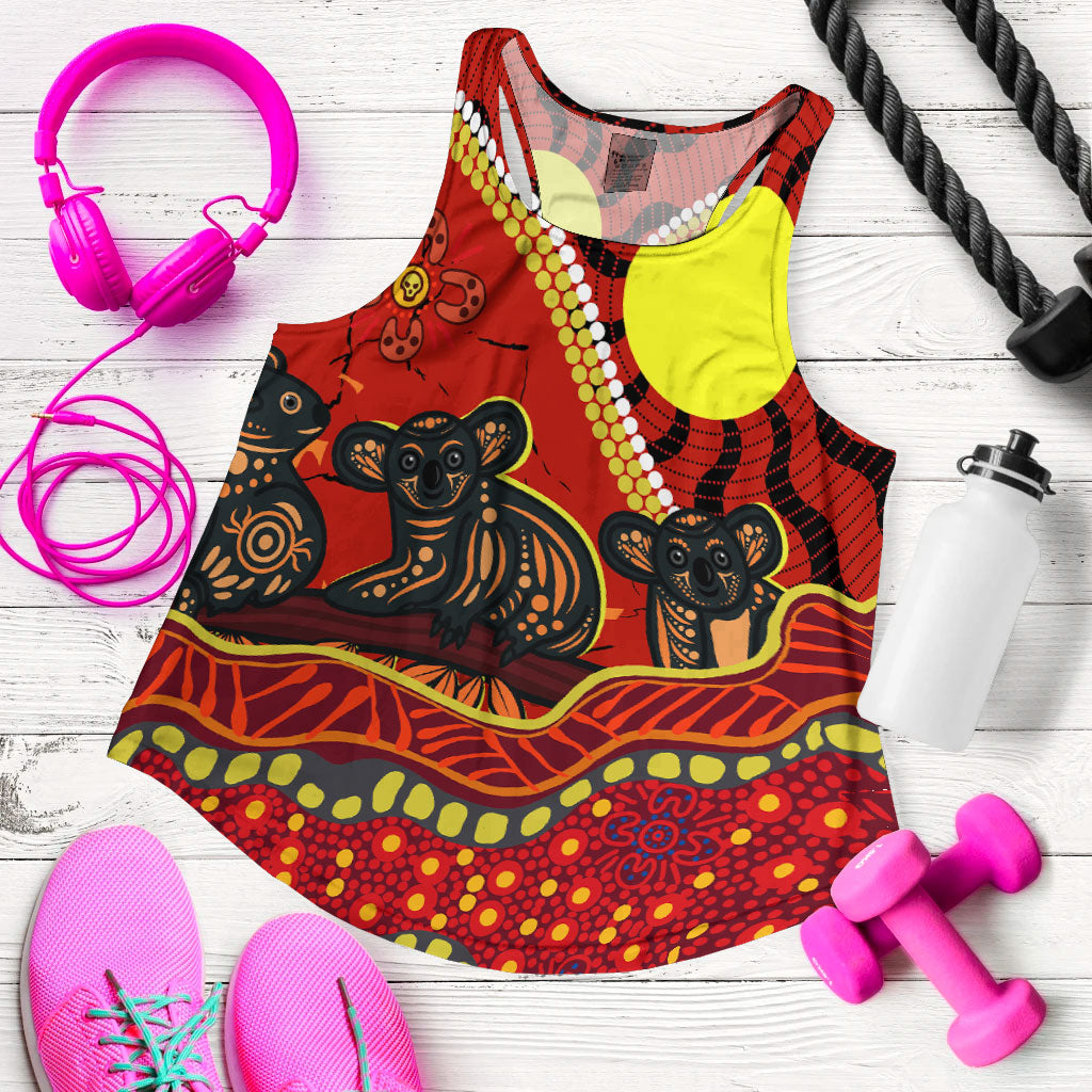 Aboriginal Koala Painting Women Tank Top