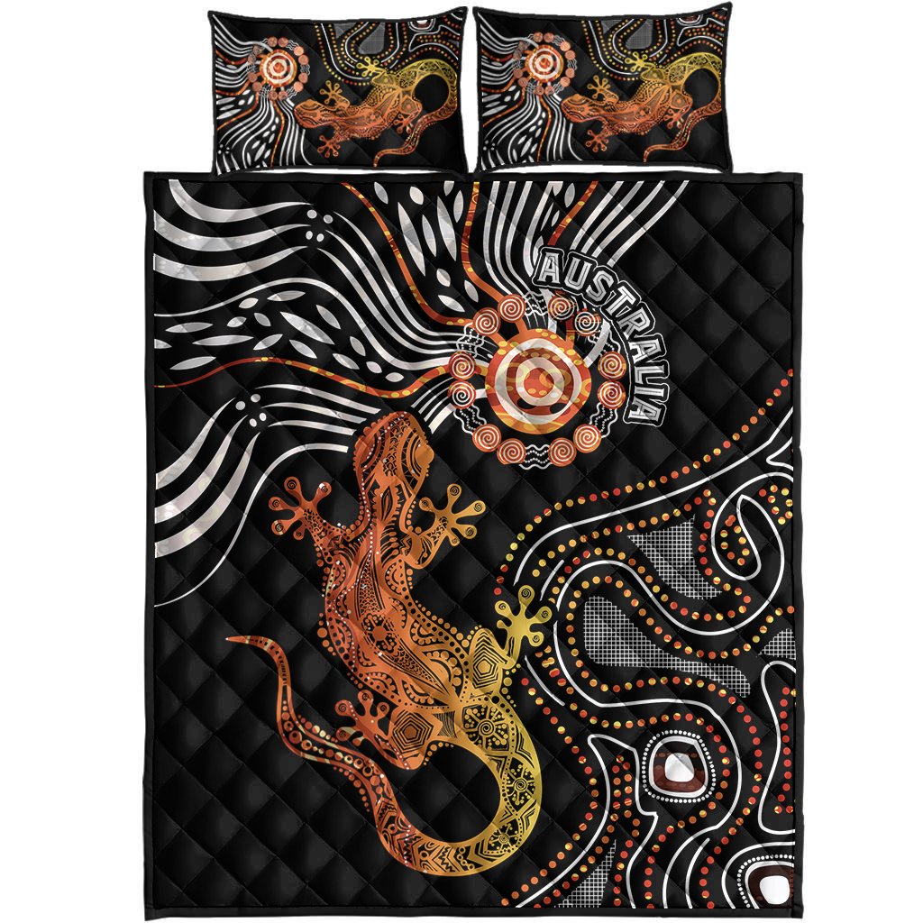 aboriginal-quilt-bed-set-lizard-sunshine