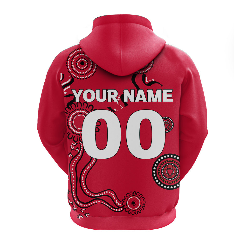 custom-personalised-western-sydney-wanderers-hoodie-indigenous-dot-painting-art