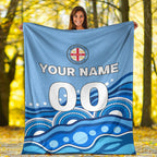 custom-personalised-melbourne-blanket-indigenous-dot-painting-art