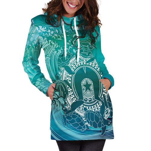 customaboriginal-hoodie-dress-torres-strait-islands-in-wave