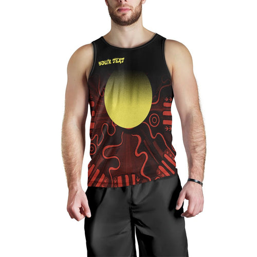 custom-text-aboriginal-mens-tank-top-indigenous-flag-grunge-style