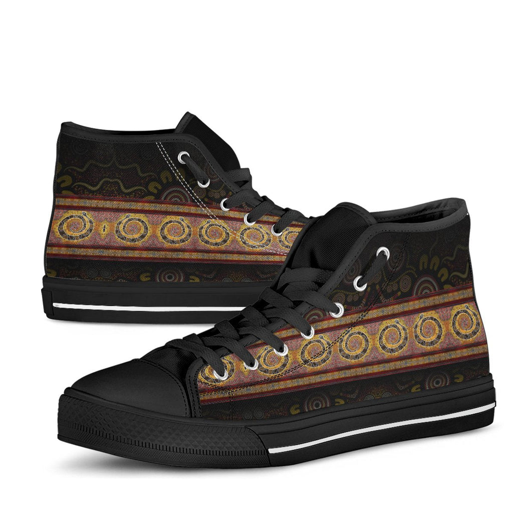 high-top-snake-dot-panting-art