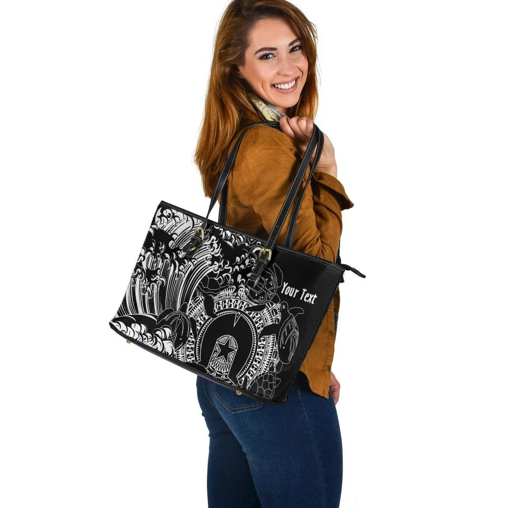customaboriginal-leather-tote-bag-torres-strait-islands-in-wave-black