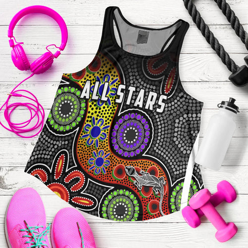 all-stars-christmas-women-racerback-tank-indigenous-dreamtime
