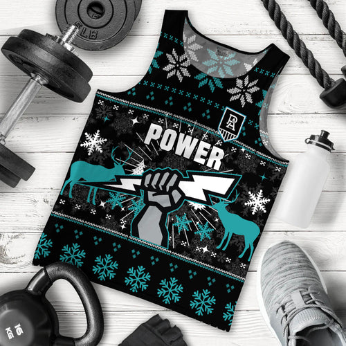 port-adelaide-men-tank-top-christmas-ugly-style