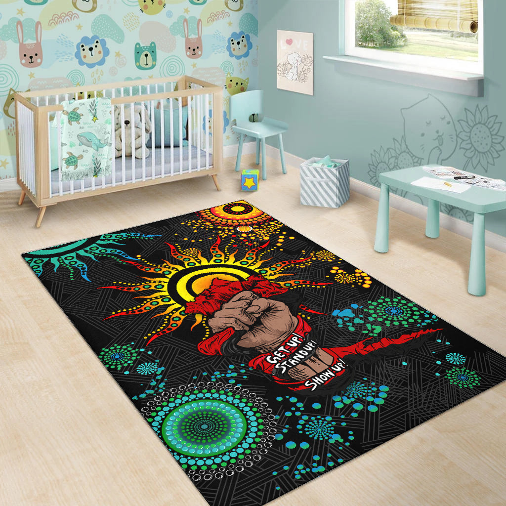 NAIDOC Week 2022 Aboriginal Art Unique Area Rug - LT12