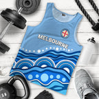 custom-personalised-melbourne-men-tank-top-indigenous-dot-painting-art