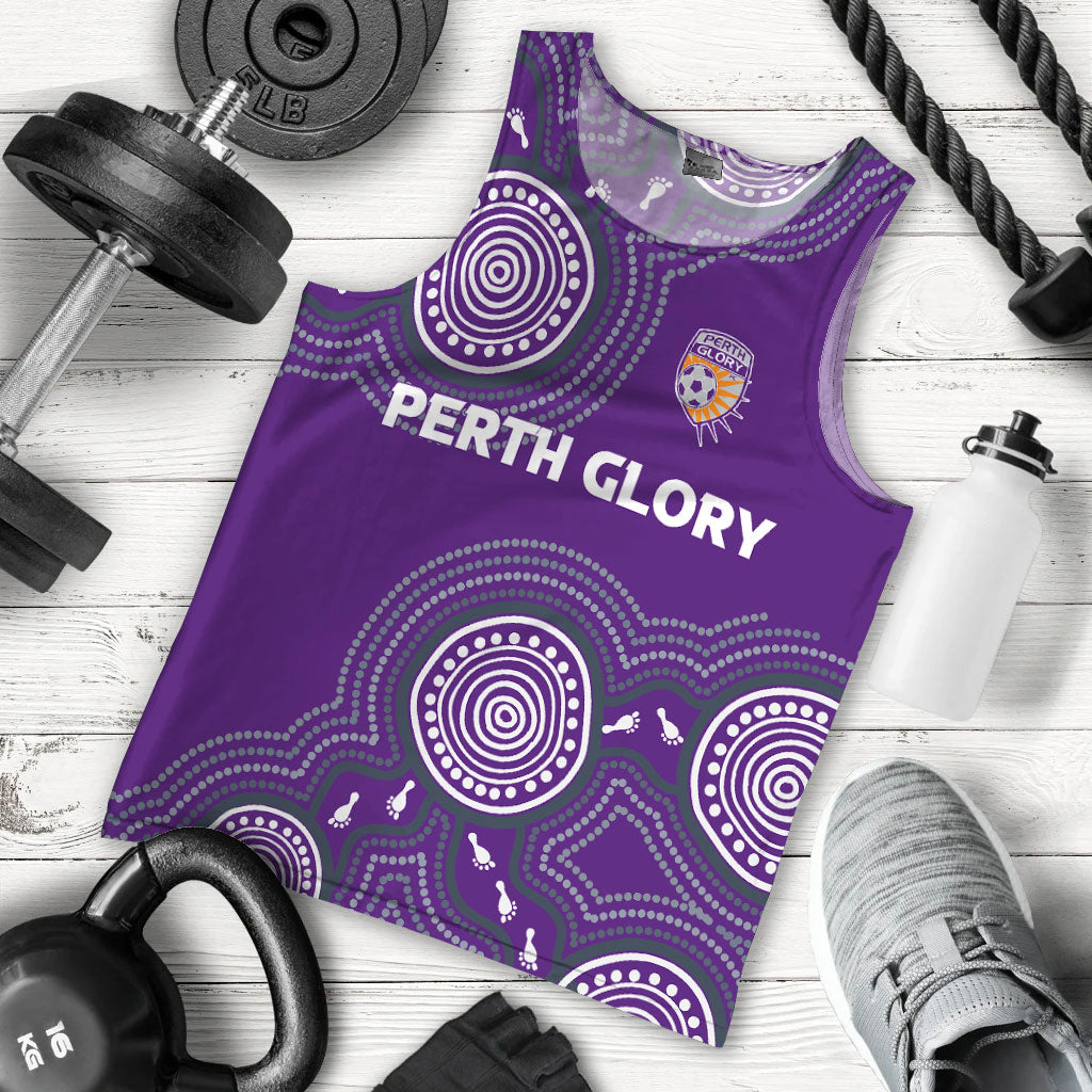 custom-personalised-perth-glory-men-tank-top-indigenous-dot-painting-art