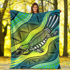 premium-blanket-aboriginal-platypus