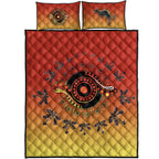 quilt-bed-set-circle-pattern