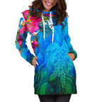 hoodie-dress-torres-strait-blue-sea-with-hibiscus