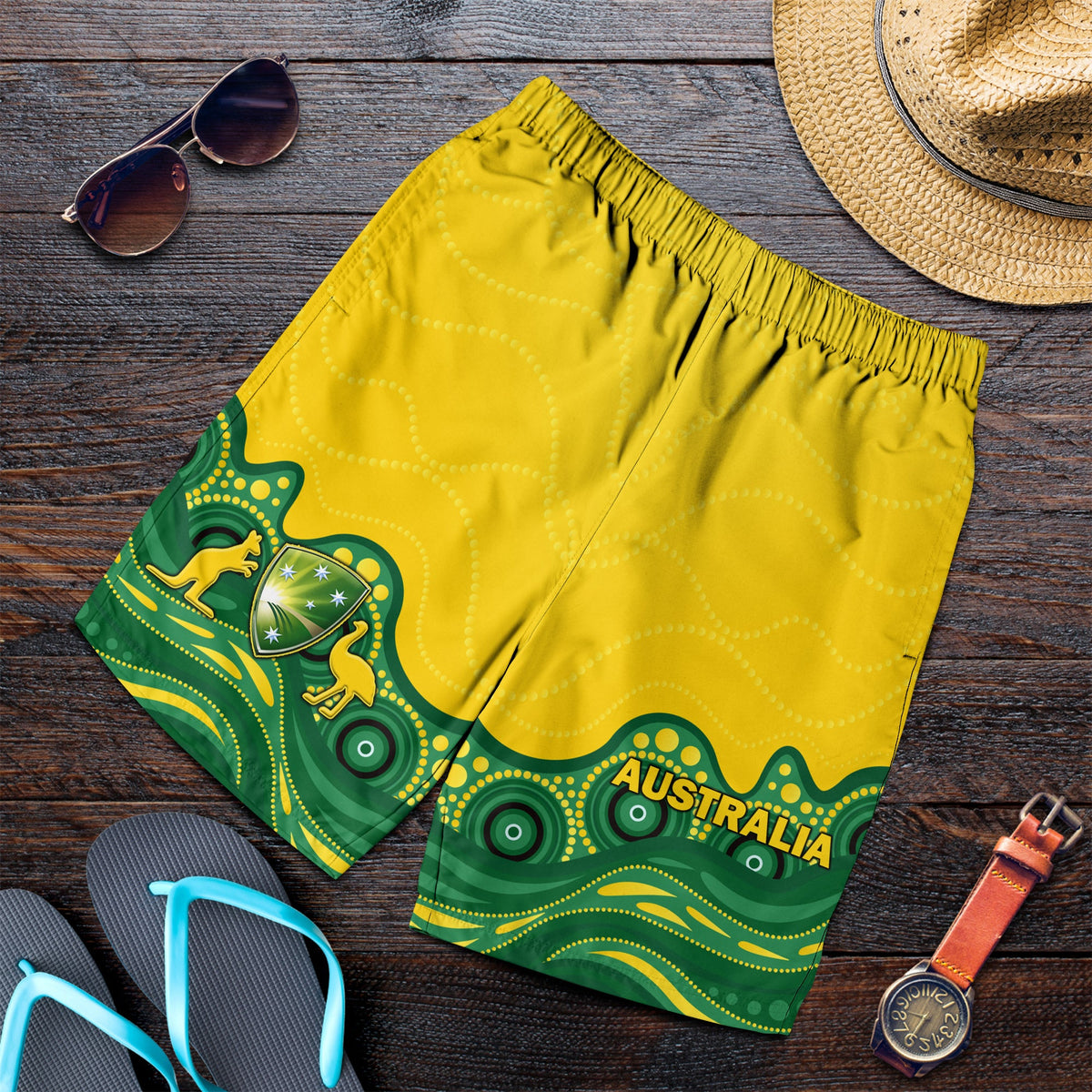 Australia Cricket Aboriginal Pattern Men Short - LT2