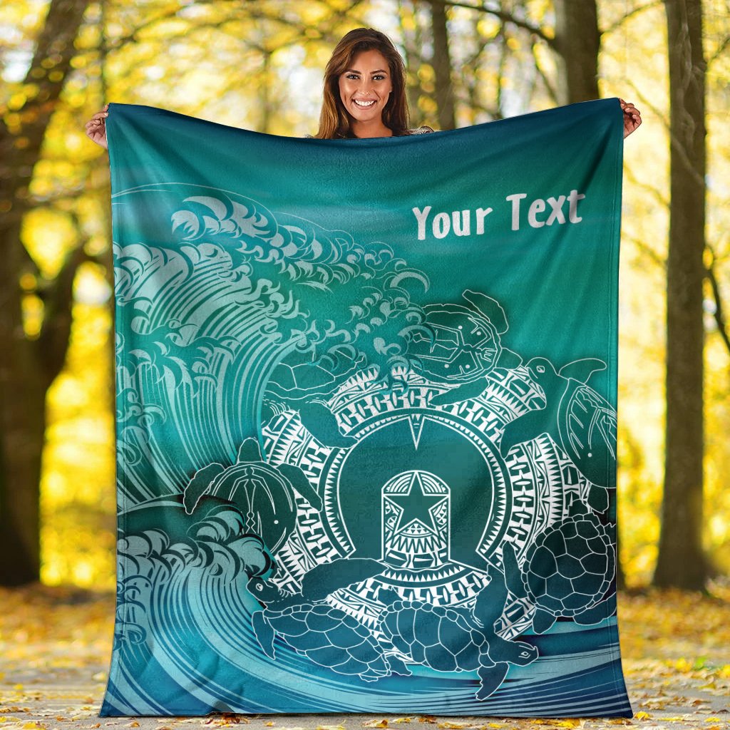 customaboriginal-premium-blanket-torres-strait-islands-in-wave