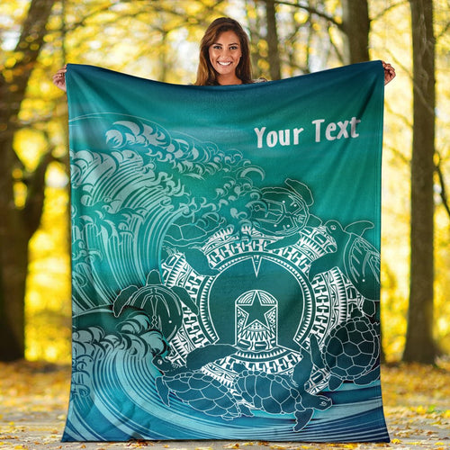 customaboriginal-premium-blanket-torres-strait-islands-in-wave