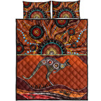 aboriginal-quilt-bed-set-kangaroo-with-dot-painting