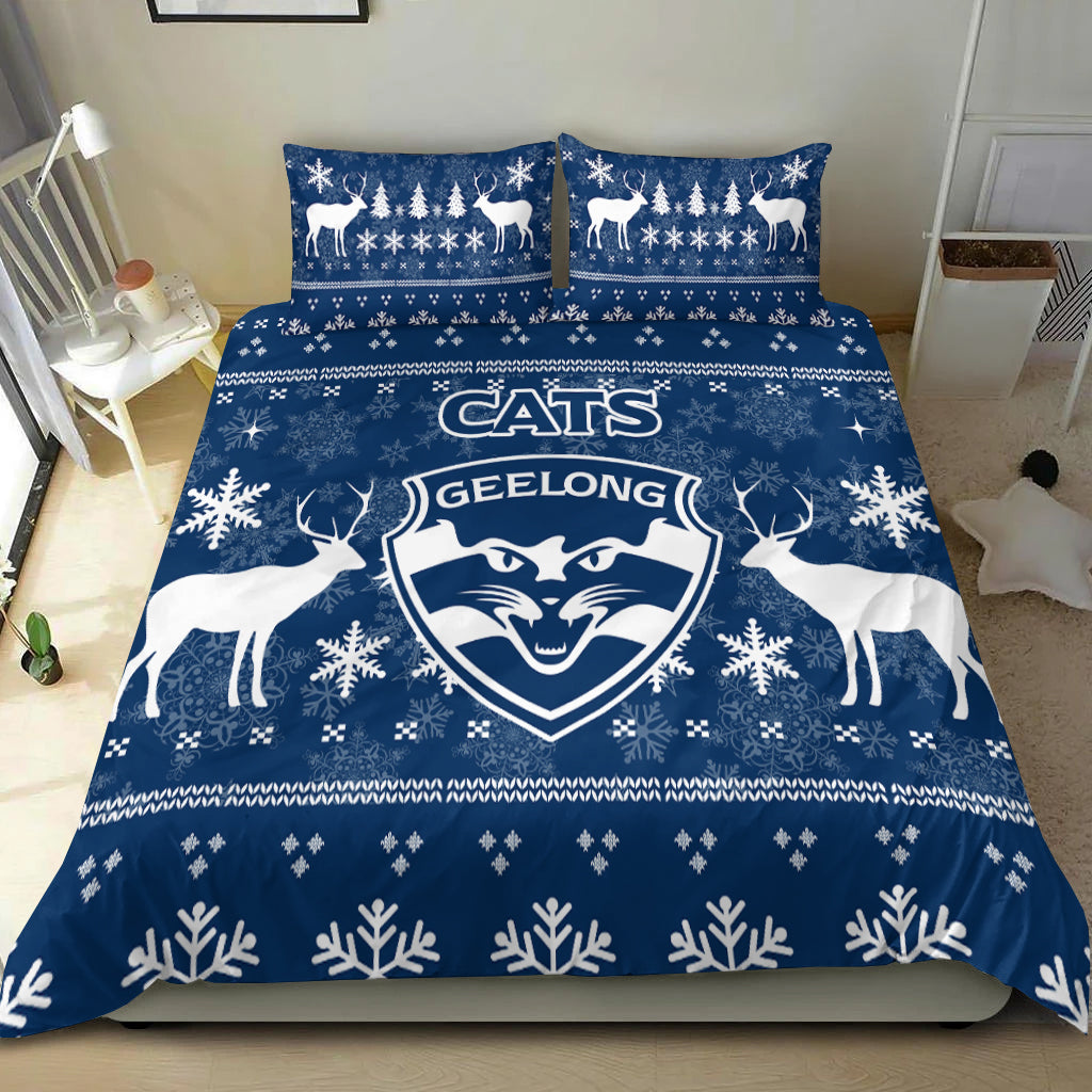 geelong-cats-bedding-set-christmas-ugly-style