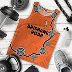 custom-personalised-brisbane-roar-men-tank-top-indigenous-dot-painting-art