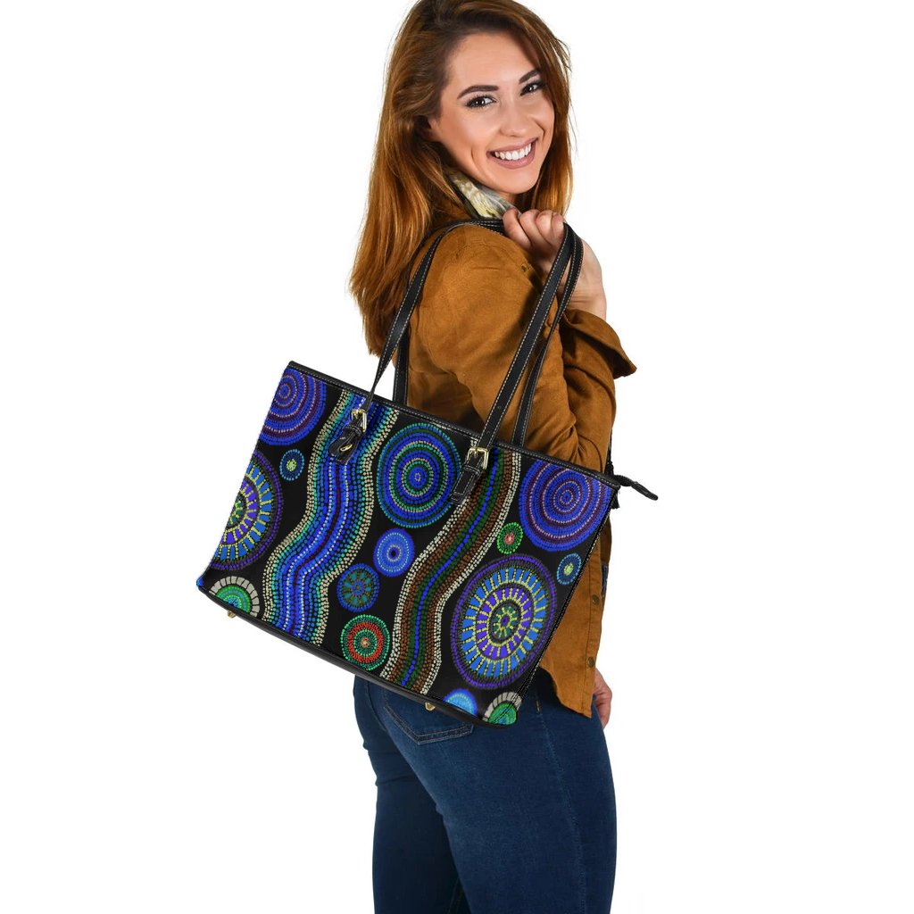 luggage-tote-aboriginal-dot-unique-style-blue
