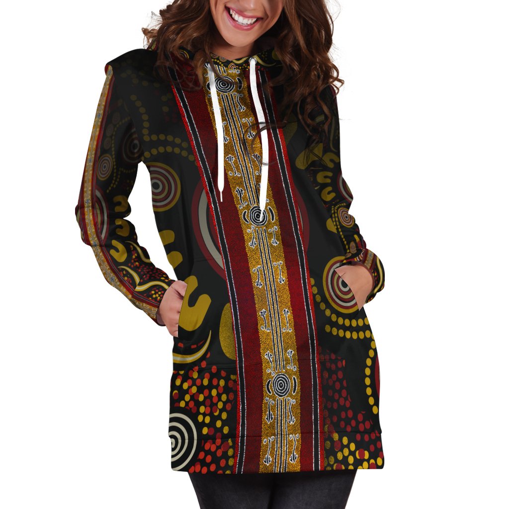 hoddie-dress-aboriginal-dot-panting-art-stripe-lines