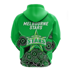 Melbourne Stars Aboriginal Art Cricket 2022 Hoodie - LT12