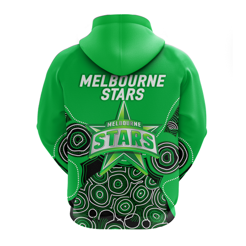 Melbourne Stars Aboriginal Art Cricket 2022 Hoodie - LT12