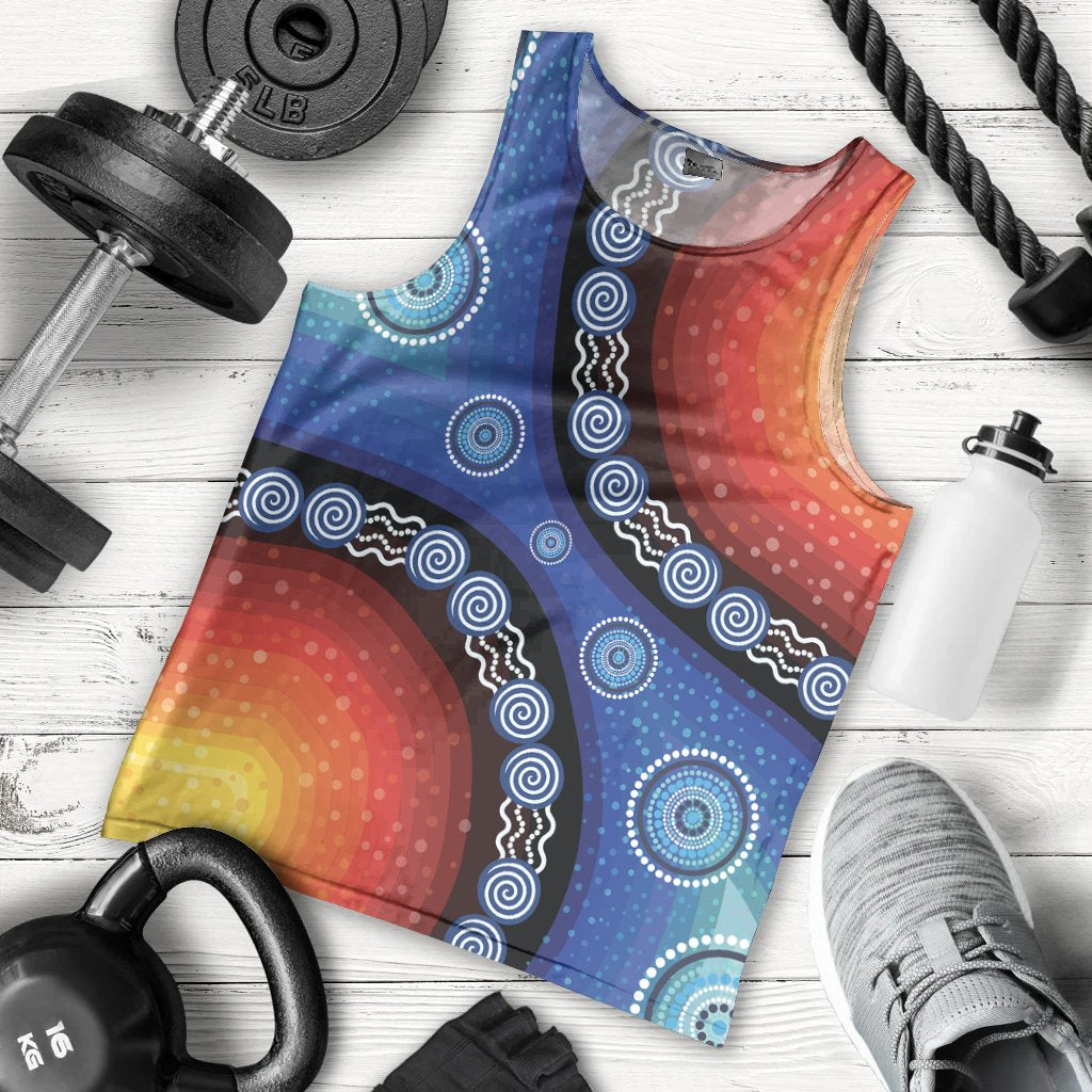 men-tank-top-aboriginal-color-dot-painting