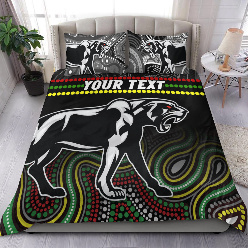 custom-personalised-panthers-indigenous-bedding-set-premiers-penrith-champion